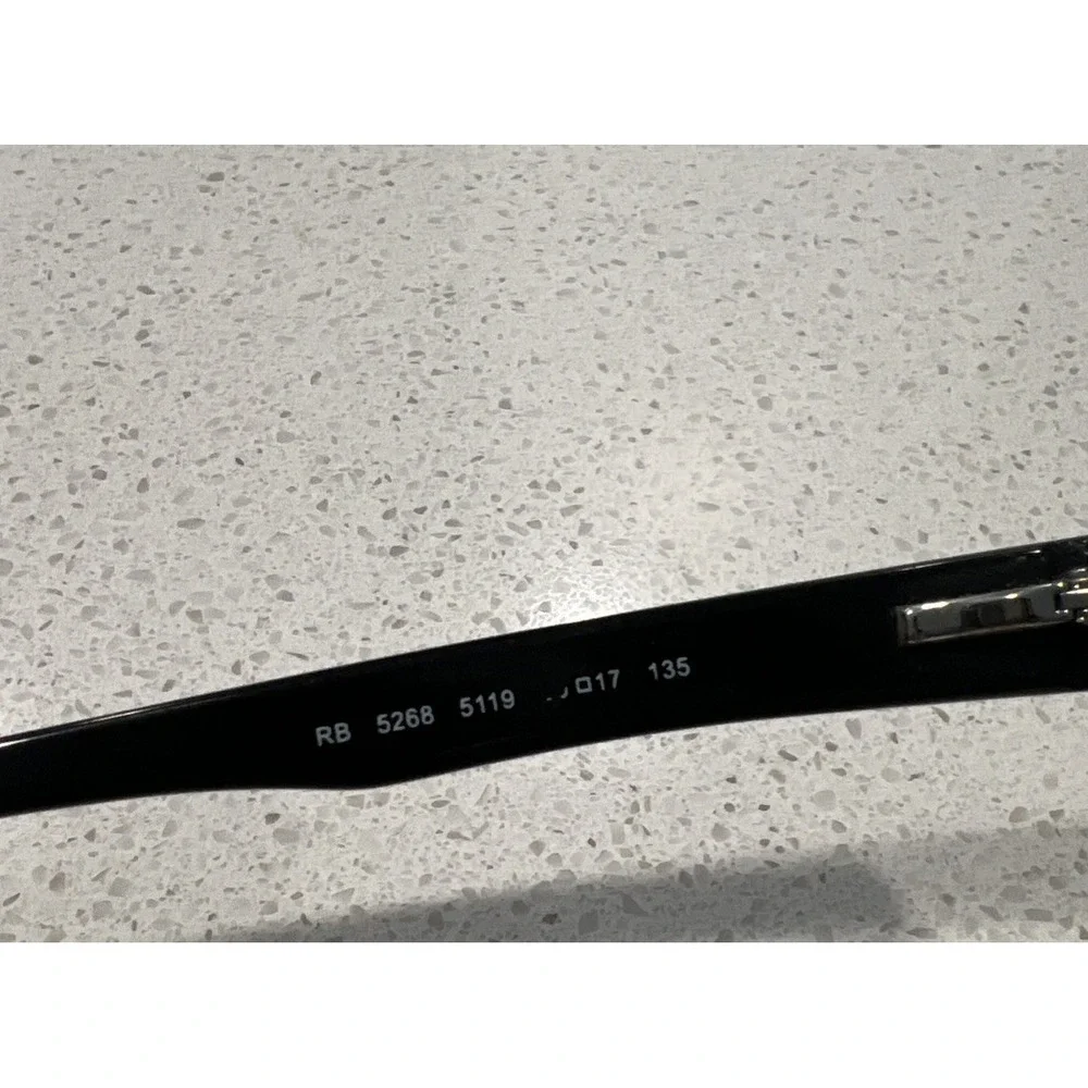 RAY-BAN RB 5268 5119 BLACK AUTHENTIC EYEGLASSES 52-17 DESCRIPTIONS